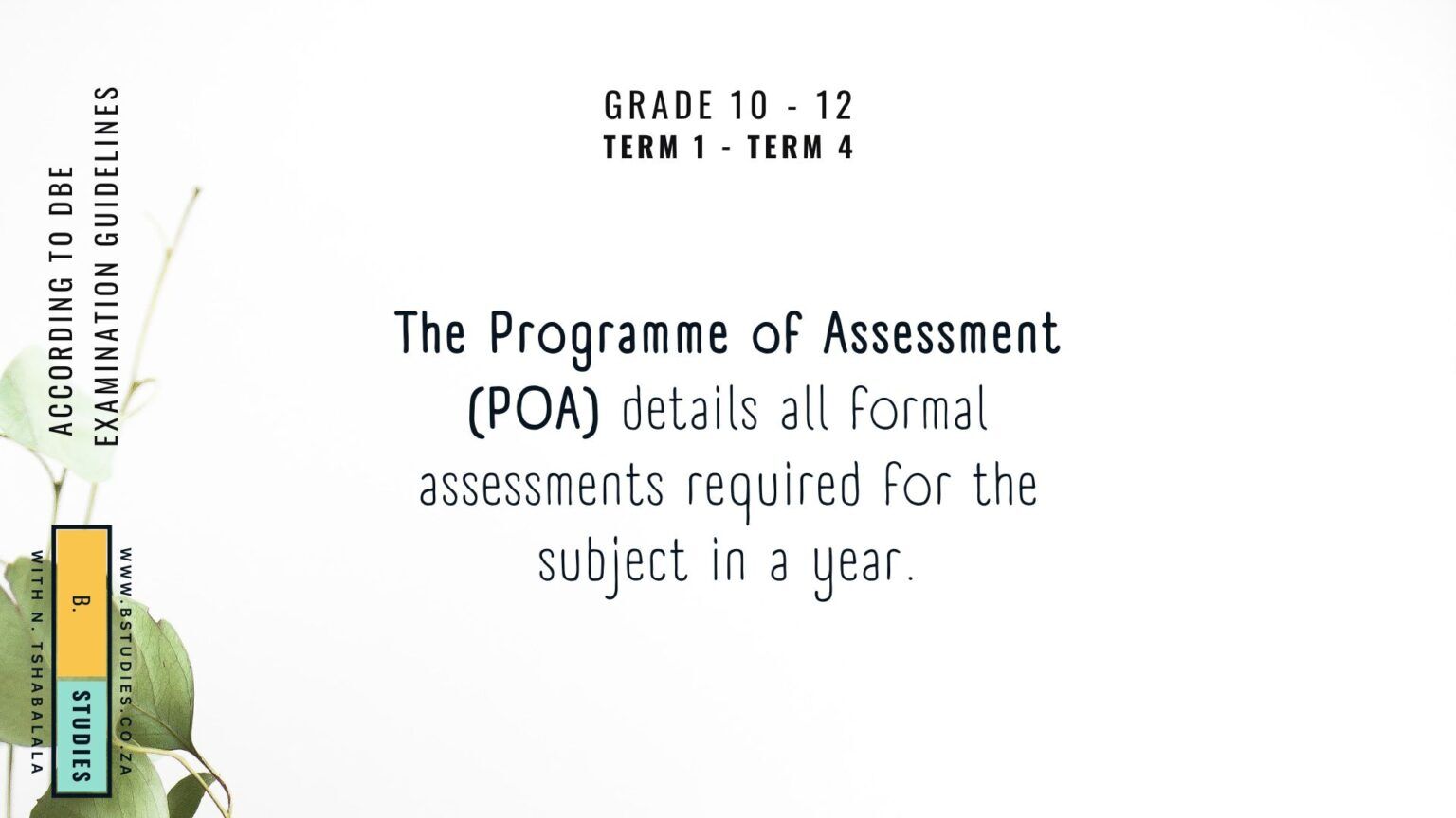 Business Studies 2024 ATPs and POAs for Grades 1012 FET